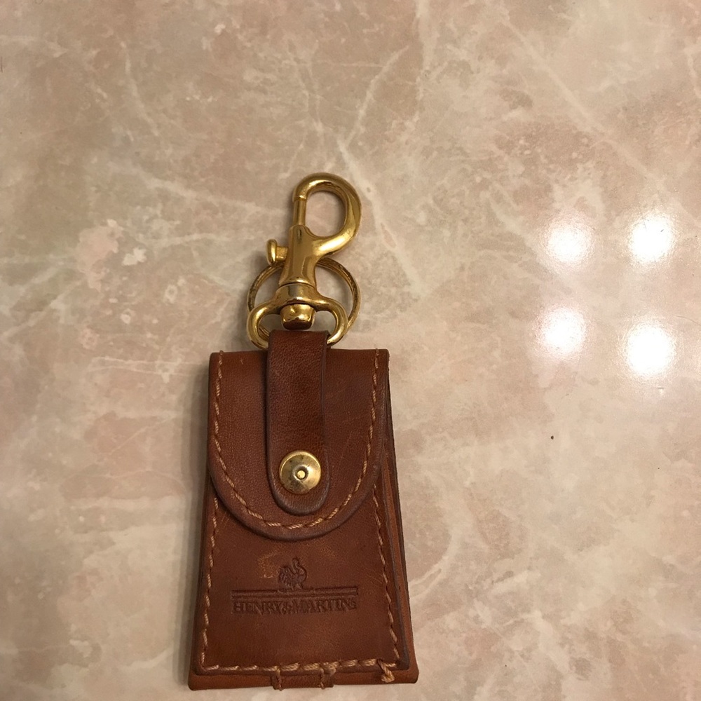 Leather key chain